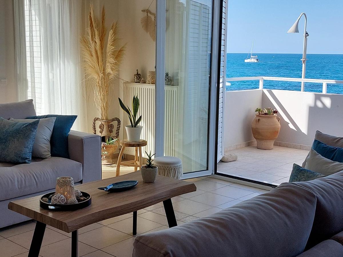 Amazing Beachfront Apartment In Hersonissos Zewnętrze zdjęcie