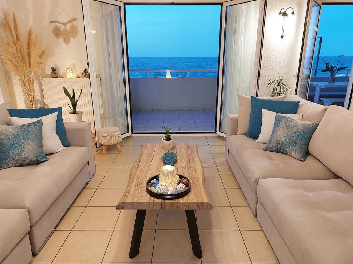 Amazing Beachfront Apartment In Hersonissos Zewnętrze zdjęcie